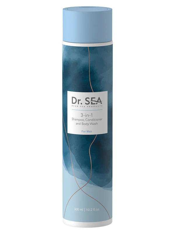 Gel 3-en-1 pour Hommes : Shampoing, Après-Shampoing et Gel Douche DR SEA ref1153